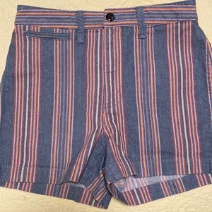 Madewell multi-color striped shorts 💜🧡💛💚💙